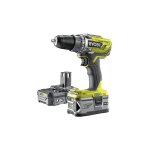 Ryobi perceuse visseuse one + 18v - 1 batterie 4. 0 ah - 1 batterie 1. 5 ah - 1 chargeur - 1 coffret ...