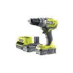 Ryobi perceuse - visseuse - r18dd3 - 220s - 18v one + - 2 batteries 2. 0ah - chargeur rapide