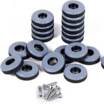 Sabir 32 pcs patin chaise a clouer clous patins de meuble patins glisseurs rond 22mm tampon chaise patins ...