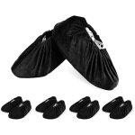 Sabir 5 paires couvre - chaussure lavable surchausson tissu r�utilisable chausson avec flanelle pantoufle ...