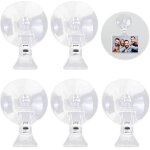 Sabir 5 pezzi clip ventouse transparent, clip ventouses avec crochets per vetri, acquario, casa e supermercato ...