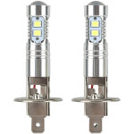 Sabir ampoule led h1 100w, ampoules de phare feu de brouillard 360 degr�s phare ampoule led 2pcs h1 6000k ...