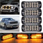 Sabir feu stop stroboscopique de voiture � 6 led - barre lumineuse de v�hicule 12v - 24v - gyrophare ...