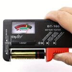 Sabir piles aa / aaa / c / d / 9 v / 1. 5 v, pile bouton universelle, code couleur, indicateur, testeur ...