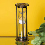 Sablier patine nickel 21 x 8. 5 cm