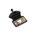 Sabot de guidage bas pour porte de garage d'�paisseur 27 � 31mm en thermoplastique noir avec plaquette ...
