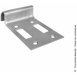 Sabot portail a visser inox 316l 140x80 lumiere 16x45