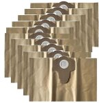 Sacs pour aspirateur 10 sacs � poussi�re filtrants pour aspirateurs eau et poussi�re parkside pnts 1250 ...