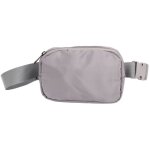Sac banane femme ext�rieur petite taille en nylon avec ceinture r�glable pour course randonn�e gris