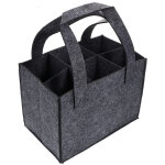 Sac de bouteille en feutre pour 6 bouteilles, porte - bouteille en feutre, panier de bouteille avec cloison ...
