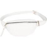 Sac de ceinture en cuir pu imperm�able � la mode pour dames (blanc),