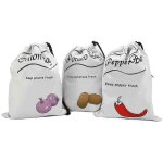 Sac de conservation pour pommes de terre et oignons, sac � cordon de serrage, sac de rangement pour oignons, ...