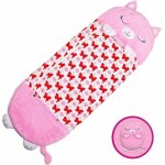 Sac de couchage 2 en 1 pour enfant avec oreiller, doux, confortable, facile � transporter, sac de couchage ...
