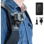 Sac � dos avec bandouli�re r�glable et crochet en j, syst�me de fixation pour cam�ra gopro hero 10 hero ...
