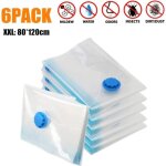 Sac housse de rangement sous vide avec pompe, lot de 6 sacs de rangement sous vide xxl - 80120cm - couleur ...