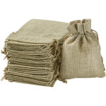 Sac jute, petite pochette tissu , pochette lin 100 pcs , sac de toile de jute pochon dragees sachet lavande ...