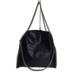 Sac � main soutenu �paule et main avec cha�ne de style stella mccartney (noir) . . .
