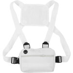 Sac � poitrine ajustable, �tanche pour le sport, la course et l'entra�nement en ext�rieur - blanc