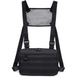 Sacs de poitrine tactiques pour hommes, sac de poitrine fonctionnel unisexe, streetwear hip hop, sacs ...