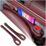 Sac de rangement auto antichute rouge ? accessoire pratique pour si�ge voiture ortviai