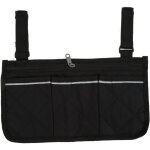 Sac de rangement lat�ral pour fauteuil roulant, poche multi - compartiments avec bandes r�fl�chissantes, ...