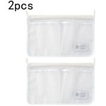 Sac de rangement en maille pour r�frig�rateur, sac suspendu � double compartiment pour assaisonnement ...