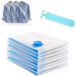 Sacs de rangement sous vide, lot de 6, sacs de rangement sous vide pour v�tements, sac de rangement sous ...