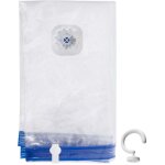 Sac sous vide pour vetements literie avec cintre 70x104 cm Sac sous vide pour vetements literie avec cintre 70x104 cm