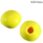 Sachet de 200 paires de bouchons bop anti - bruit earline pour arceau 30220 - 30221