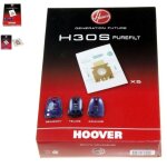 Sachet de sacs h30s sac antibacter. telio pour aspirateur hoover 9178278