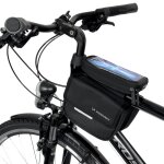 Sacoche de cadre de vlo, sacoche de vlo, tui de tlphone tanche, 1, 5 l, noir