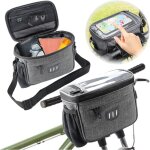 Sacoche guidon panier velo 5l sac avant sacoches de guidon v�lo multifonctionnel �cran tactile �tanche ...