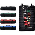 Sacoche � outils enroulable avec 38 poches, sacoche de rangement pour outils, sacoche pour tournevis, ...