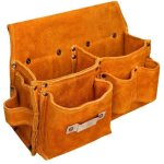 Sacoche de pour la taille sacoche de charpentier pour la taille ceintures porte - outils en cuir avec ...