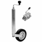 Safe roue jockey winterhoff pour remorque tube Ø 48 mm + collier de serrage Safe roue jockey winterhoff pour remorque tube Ø 48 mm + collier de serrage