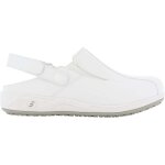 Sabot de travail avec bande velcro rglable femme safety jogger carinne ob src esd a e blanc 35