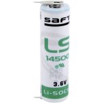 Pile spciale lr6 (aa) lithium saft ls145002pf picots  souder en u 3. 6 v 2600 mah 1 pc(s)