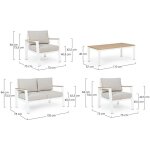 Salon de jardin blanc belmar