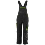 Salopette enfants fortis 24, black / limegreen, gr146 - 152