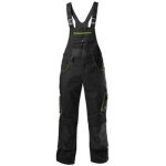 Salopette homme fortis 24, black / lime green, taille 52