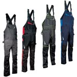 Salopette de travail cofra redonda - 54 (eu) - anthracite / vert