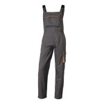 Salopette de travail delta plus panostyle polyester coton gris / orange - m6salgo0 50 / 52 (2xl)