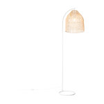 Sam - lampadaire - 1 lumire - h 178 cm - blanc - rustique - clairage intrieur - salon i chambre i ...