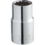 Sam outillage - douilles courtes 1 / 2  12 pans en mm