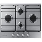 Table de cuisson � gaz encastrable samsung na64h3110bs 4 br�leurs en acier inoxydable