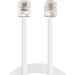 Sandberg - rj11 - rj11 - cble tlphonique pour ligne fixe, 1. 8 m, couleur blanc
