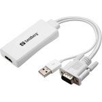 508 - 78 - hdmi câble adaptateur (usb, vga), blanc - sandberg 508 - 78 - hdmi câble adaptateur (usb, vga), blanc - sandberg