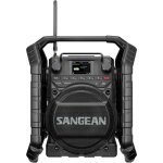 Sangean u - 4x radio de chantier dab + , fm bluetooth, usb, aux, nfc rechargeable, �tanche � l'eau, r�sistant ...
