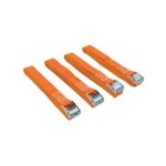 Sangle d'arrimage 200 kg - 3. 6 m x 25 mm - 4 pcs arat9 - 4 ri8819 Sangle d'arrimage 200 kg - 3. 6 m x 25 mm - 4 pcs arat9 - 4 ri8819