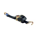 Lecuyer - sangle d'arrimage polyester  enrouleur automatique, double crochet, longueur 3m, largeur 25mm, ...